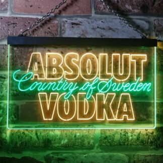 Absolut Vodka Country Of Sweden LED Neon Sign