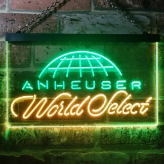 Anheuser World Select Globe LED Neon Sign