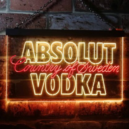Absolut Vodka Country Of Sweden LED Neon Sign