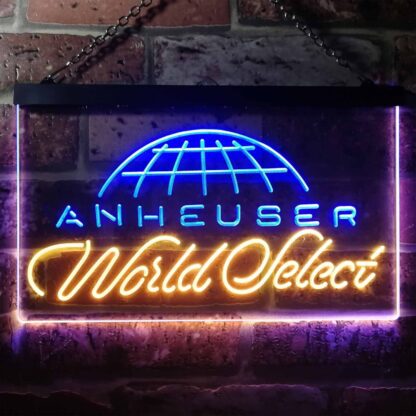 Anheuser World Select Globe LED Neon Sign