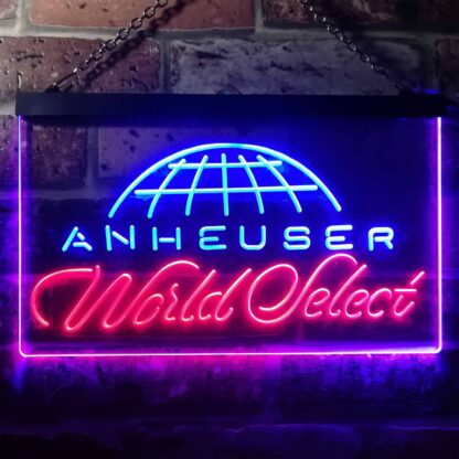 Anheuser World Select Globe LED Neon Sign