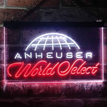 Anheuser World Select Globe LED Neon Sign