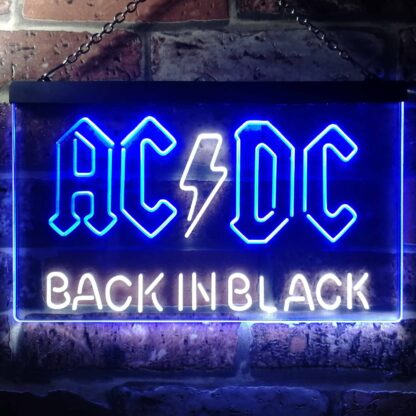 DC Back In Black LED Neon Sign