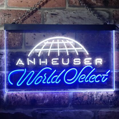 Anheuser World Select Globe LED Neon Sign