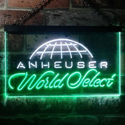 Anheuser World Select Globe LED Neon Sign