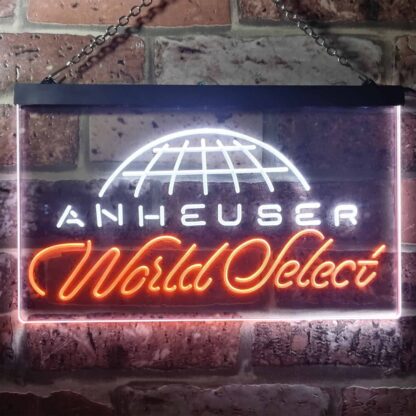 Anheuser World Select Globe LED Neon Sign