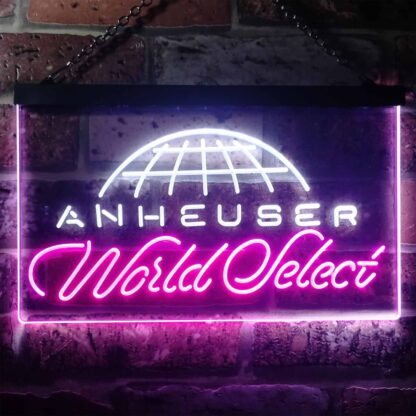 Anheuser World Select Globe LED Neon Sign