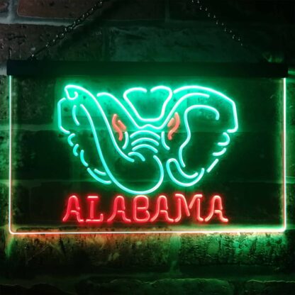 Alabama Crimson Tide Logo 1 LED Neon Sign