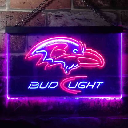 Baltimore Ravens Bud Light LED Neon Sign neon sign LED