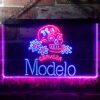 Cerveza Modelo Skull LED Neon Sign