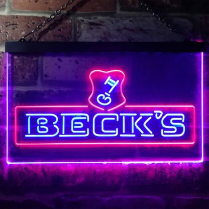Beck's Key Logo LED Neon Sign neon sign LED
