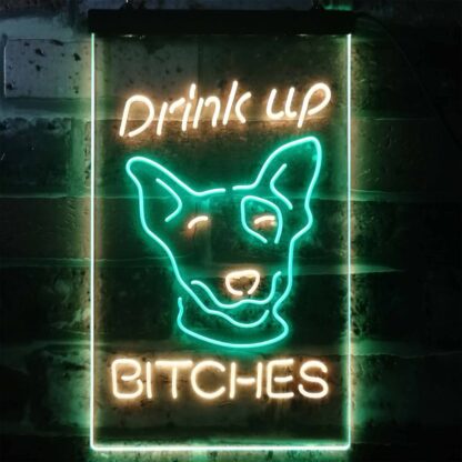 Bud Light Drink Up Dog LED Neon Sign neon sign LED