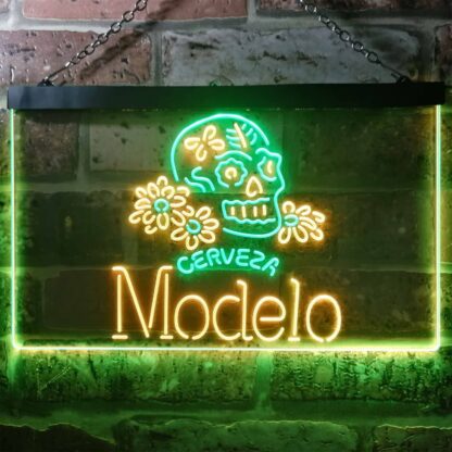 Cerveza Modelo Skull LED Neon Sign neon sign LED