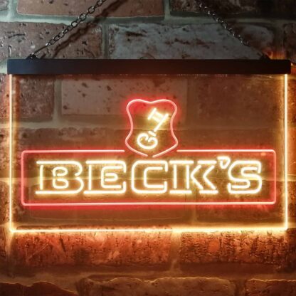 Beck's Key Logo LED Neon Sign neon sign LED