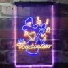 Budweiser Cowboy Guitar LED Neon Sign