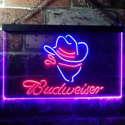 Budweiser Cowboy Head LED Neon Sign neon sign LED