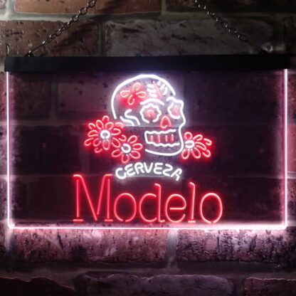 Cerveza Modelo Skull LED Neon Sign neon sign LED