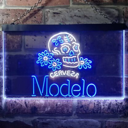 Cerveza Modelo Skull LED Neon Sign neon sign LED