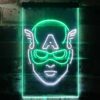 Captain America Face LED Neon Sign