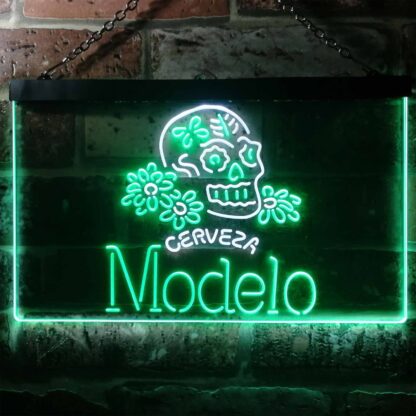 Cerveza Modelo Skull LED Neon Sign neon sign LED