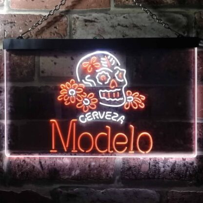 Cerveza Modelo Skull LED Neon Sign neon sign LED