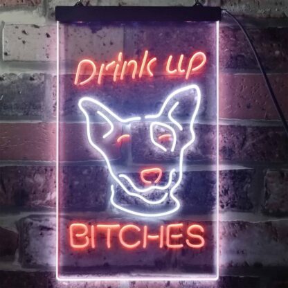 Bud Light Drink Up Dog LED Neon Sign neon sign LED