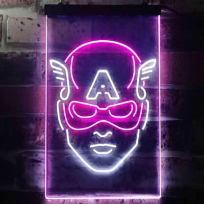 Captain America Face LED Neon Sign neon sign LED