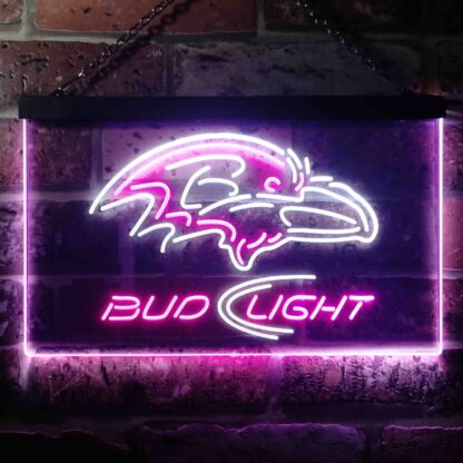 Baltimore Ravens Bud Light LED Neon Sign neon sign LED