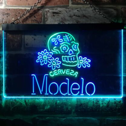 Cerveza Modelo Skull LED Neon Sign neon sign LED