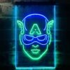 Captain America Face LED Neon Sign