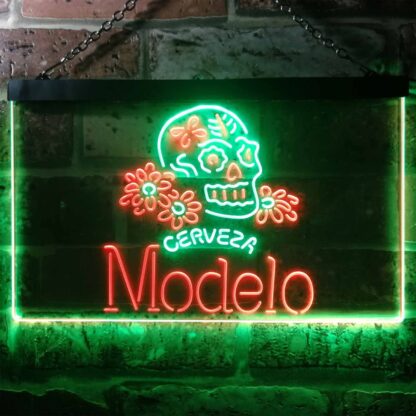 Cerveza Modelo Skull LED Neon Sign neon sign LED