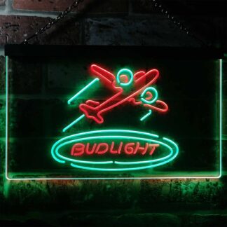 Bud Light Plane LED Neon Sign neon sign LED