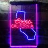 Coors Light California Map LED Neon Sign