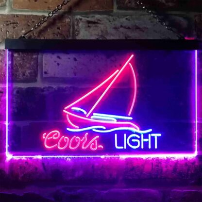 Coors Light Sailboat 2 LED Neon Sign neon sign LED