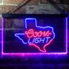 Coors Light Texas Map LED Neon Sign