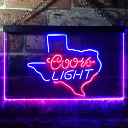 Coors Light Texas Map LED Neon Sign neon sign LED