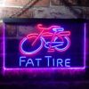 Fat Tire Bicycle Logo LED Neon Sign