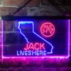 Jack Daniels Jack Lives Here California LED Neon Sign