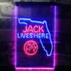 Jack Daniels Jack Lives Here Florida LED Neon Sign