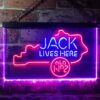 Jack Daniels Jack Lives Here Kentucky LED Neon Sign