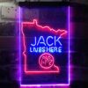 Jack Daniels Jack Lives Here Minnesota LED Neon Sign
