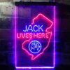 Jack Daniels Jack Lives Here New Jersey LED Neon Sign