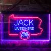 Jack Daniels Jack Lives Here Pennsylvania LED Neon Sign