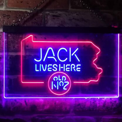 Jack Daniel's Jack Lives Here - Pennsylvania LED Neon Sign neon sign LED