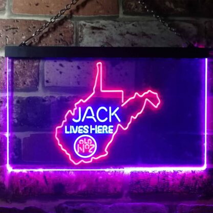 Jack Daniel's Jack Lives Here - West Virginia LED Neon Sign neon sign LED