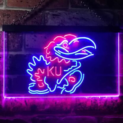 Kansas Jayhawks KU Logo LED Neon Sign neon sign LED