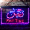 Fat Tire Bicycle Logo LED Neon Sign