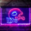 Chicago Bears Helmet Miller Lite LED Neon Sign