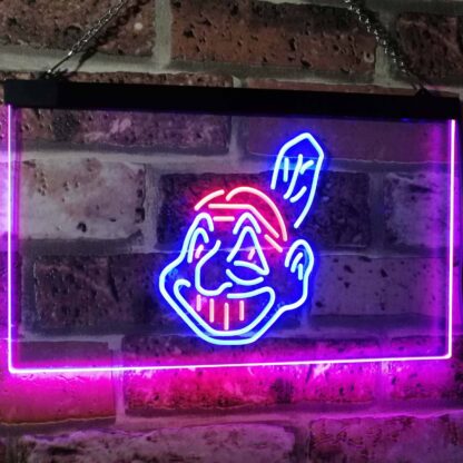 Cleveland Indians Logo 1 LED Neon Sign - Legacy Edition neon sign LED