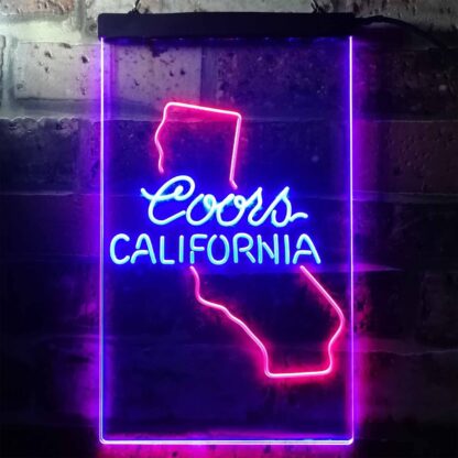 Coors Light California Map LED Neon Sign neon sign LED